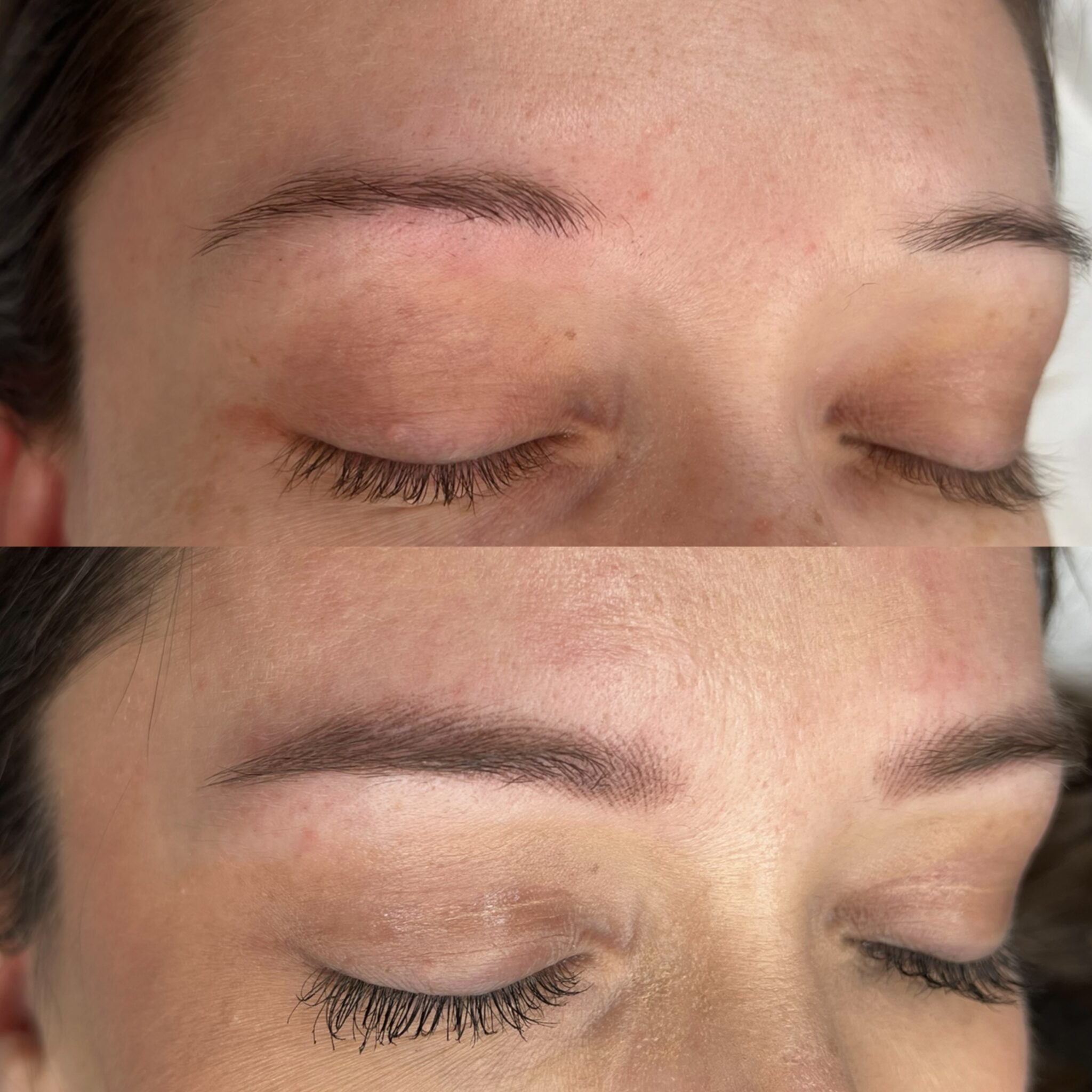 wygojone brwi wlosem